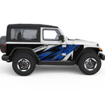 ELECTRIC SHOCKWAVE SIDE GRAPHIC DECAL FITS 2005-2017 JEEP WRANGLER 2 DOOR JK