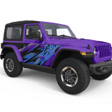 ELECTRIC SHOCKWAVE BODY GRAPHIC DECAL FITS 2005-2017 JEEP WRANGLER 2 DOOR JKU