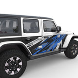 ELECTRIC SHOCKWAVE DOOR DECAL FITS 2005-2017 JEEP WRANGLER 4 DOOR JKU