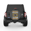 ELKAHOLIC ON THE ROAD TO RECOVERY BLACK CARBON FIBER TIRE COVER