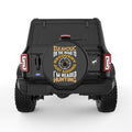 ELKAHOLIC ON THE ROAD TO RECOVERY BLACK TIRE COVER
