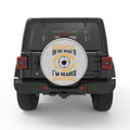 ELKAHOLIC ON THE ROAD TO RECOVERY WHITE TIRE COVER