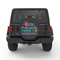 ESTA MAMACITA NEEDS A MARGARITA PEARL  WHITE CARBON FIBER TIRE COVER