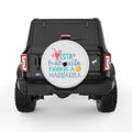 ESTA MAMACITA NEEDS A MARGARITA PEARL  WHITE CARBON FIBER TIRE COVER