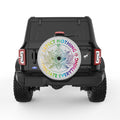 EXPECT NOTHING APPRECIATE EVERYTHING LOTUS FLOWER SILVER CARBON FIBER TIRE COVER