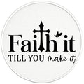 FAITH IT TILL YOU MAKE IT BLACK TIRE COVER