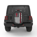 FAITH OVER FEAR AMERICAN FLAG PEARL  WHITE CARBON FIBER TIRE COVER