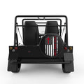 FAITH OVER FEAR AMERICAN FLAG BLACK TIRE COVER FOR MOKE