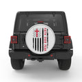 FAITH OVER FEAR AMERICAN FLAG BLACK TIRE COVER