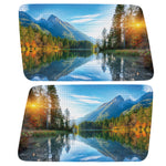 FALL SUNSET LAKE LANDSCAPE QUARTER WINDOW DRIVER & PASSENGER DECALS