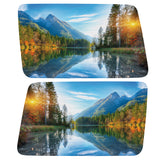 FALL SUNSET LAKE LANDSCAPE QUARTER WINDOW DRIVER & PASSENGER DECALS