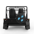 FAMILY OF BLUE SEA TURTLES BLACK CARBON FIBER TIRE COVER FOR MOKE
