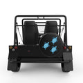 FAMILY OF BLUE SEA TURTLES BLACK TIRE COVER FOR MOKE