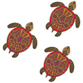 FAMILY OF DECORATIVE TURTLES