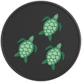 FAMILY OF GREEN SEA TURTLES PEARL  WHITE CARBON FIBER TIRE COVER