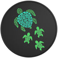 FAMILY OF MANDALA TURTLES BLACK TIRE COVER