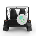 FAMILY OF MANDALA TURTLES WHITE CARBON FIBER TIRE COVER FOR MOKE