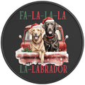 FA LA LA LABRADOR BLACK CARBON FIBER TIRE COVER