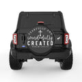 FEARFULLY AND WONDERFULLY CREATED BLACK TIRE COVER