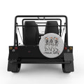 FEELING JOLLY SILVER CARBON FIBER TIRE COVER FOR MOKE