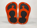 FLIP FLOPS HITCH COVER FOR ANY 2 INCH RECEIVER in ORANGE For Jeep Wrangler JL and JK and JT