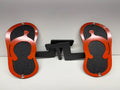 FLIP FLOP FOOT PEGS FOR JEEP WRANGLER AND JEEP GLADIATOR in Orange  Color