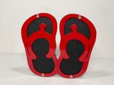 FLIP FLOPS HITCH COVER FOR ANY 2 INCH RECEIVER in RED For Jeep Wrangler JL and JK and JT
