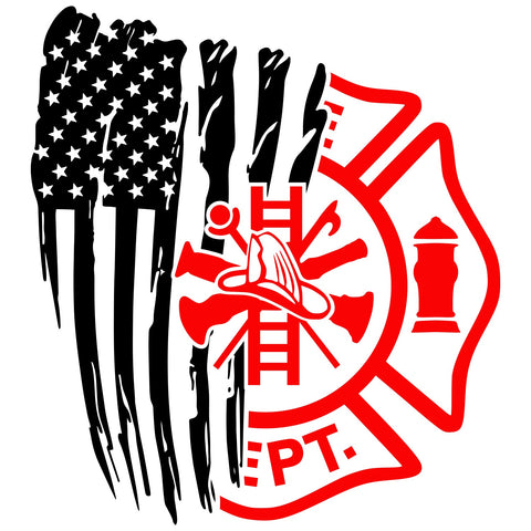 FIREFIGHTER AMERICAN FLAG