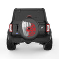 FIREFIGHTER AMERICAN FLAG BLACK CARBON FIBER TIRE COVER