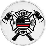 FIRE DEPARTMENT RED THIN LINE FLAG