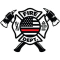 FIRE DEPARTMENT RED THIN LINE FLAG