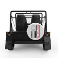 FIRE FIGHTER FLAG WHITE CARBON FIBER TIRE COVER FOR MOKE