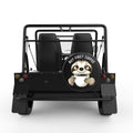 FIRST COFFEE BLACK TIRE COVER FOR MOKE