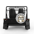 FIRST COFFEE SILVER CARBON FIBER TIRE COVER FOR MOKE
