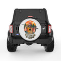 FISHING MANIAC PEARL  WHITE CARBON FIBER TIRE COVER