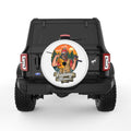 FISHING MANIAC WHITE TIRE COVER