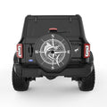 FISH COMPASS BLACK CARBON FIBER TIRE COVER