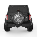 FISH COMPASS BLACK TIRE COVER