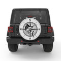 FISH COMPASS BLACK TIRE COVER