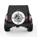 FISH COMPASS WHITE TIRE COVER