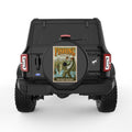 FISH TALES TOLD DAILY BLACK TIRE COVER