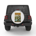 FISH TALES TOLD DAILY BLACK TIRE COVER
