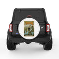 FISH TALES TOLD DAILY WHITE TIRE COVER