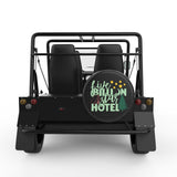 FIVE BILLION STAR HOTEL BLACK CARBON FIBER TIRE COVER FOR MOKE