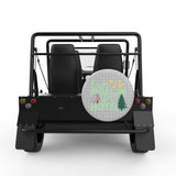 FIVE BILLION STAR HOTEL SILVER CARBON FIBER TIRE COVER FOR MOKE