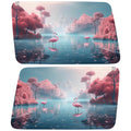 FLAMINGOS IN MAGICAL LAND QUARTER WINDOW DRIVER & PASSENGER DECALS
