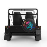 FLOCKING FABULOUS BLACK CARBON FIBER TIRE COVER FOR MOKE