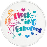 FLOCKING FABULOUS PEARL  WHITE CARBON FIBER TIRE COVER