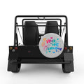 FLOCKING FABULOUS SILVER CARBON FIBER TIRE COVER FOR MOKE