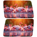 FLOCKING FLAMINGOS QUARTER WINDOW DRIVER & PASSENGER DECALS